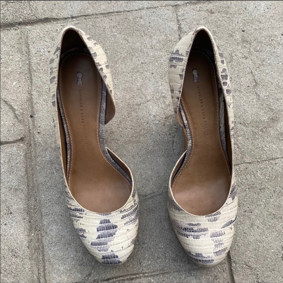 Anthropologie wooden heel shoes size 8 - Picture 4 of 7